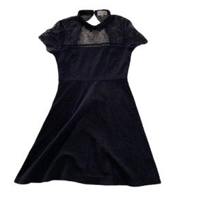 3/$35🌻 Grace & Mila Navy Lace A-Line Mini Dress